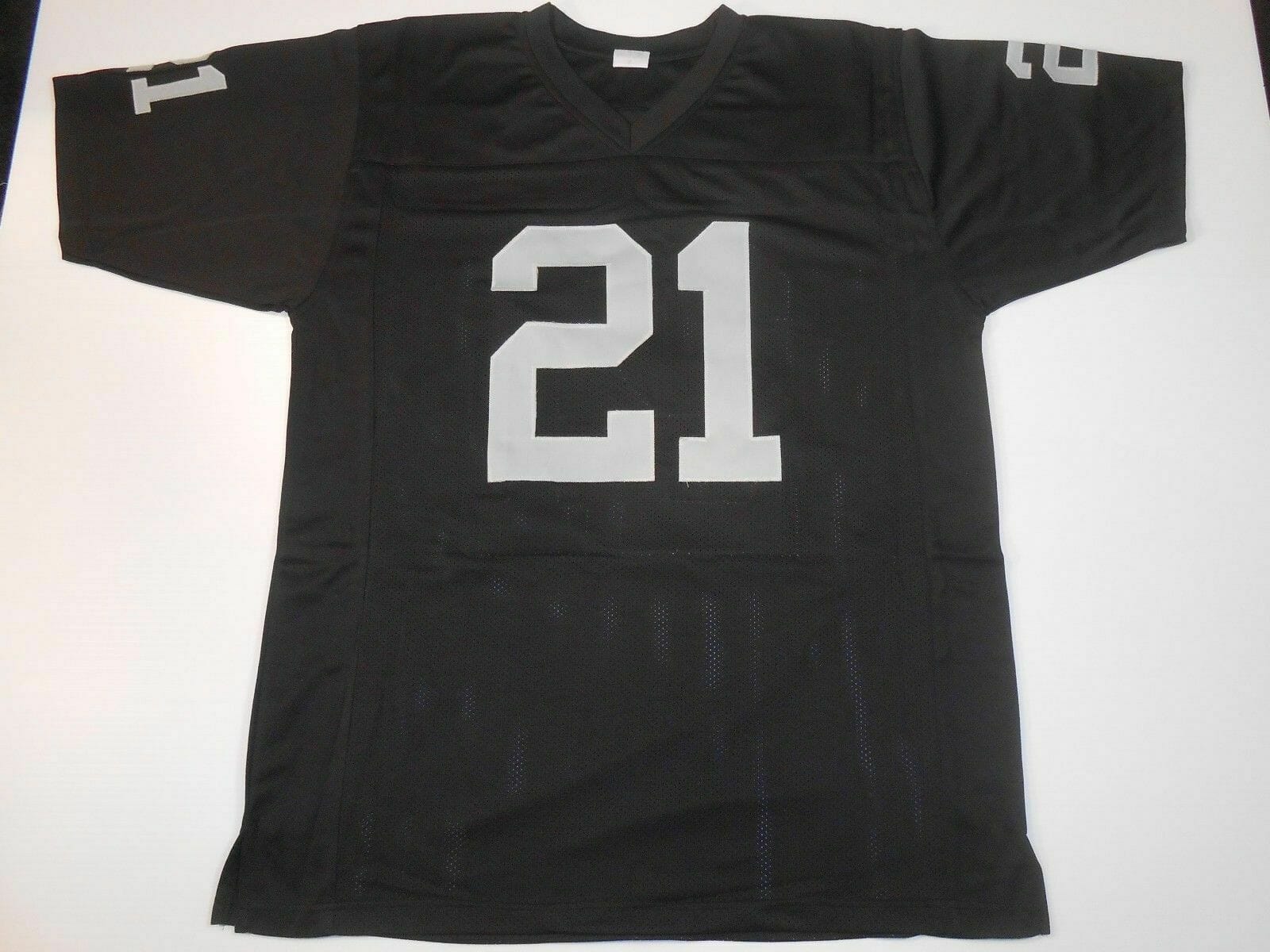 UNSIGNED CUSTOM Sewn Stitched Cliff Branch Black Jersey 2 UNSIGNED CUSTOM Sewn Stitched Cliff Branch Black Jersey - Image 2