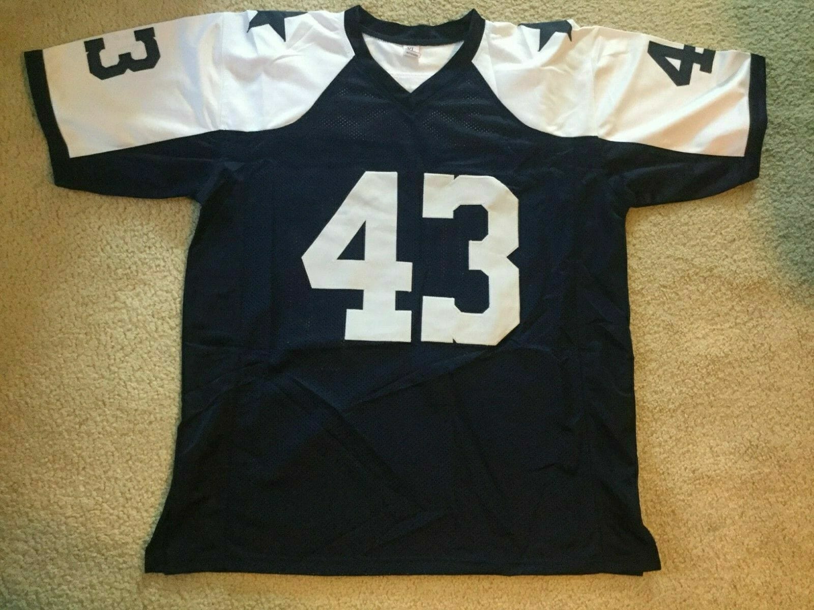 UNSIGNED CUSTOM Sewn Stitched Cliff Harris Thanksgiving Jersey 2 UNSIGNED CUSTOM Sewn Stitched Cliff Harris Thanksgiving Jersey - Image 2