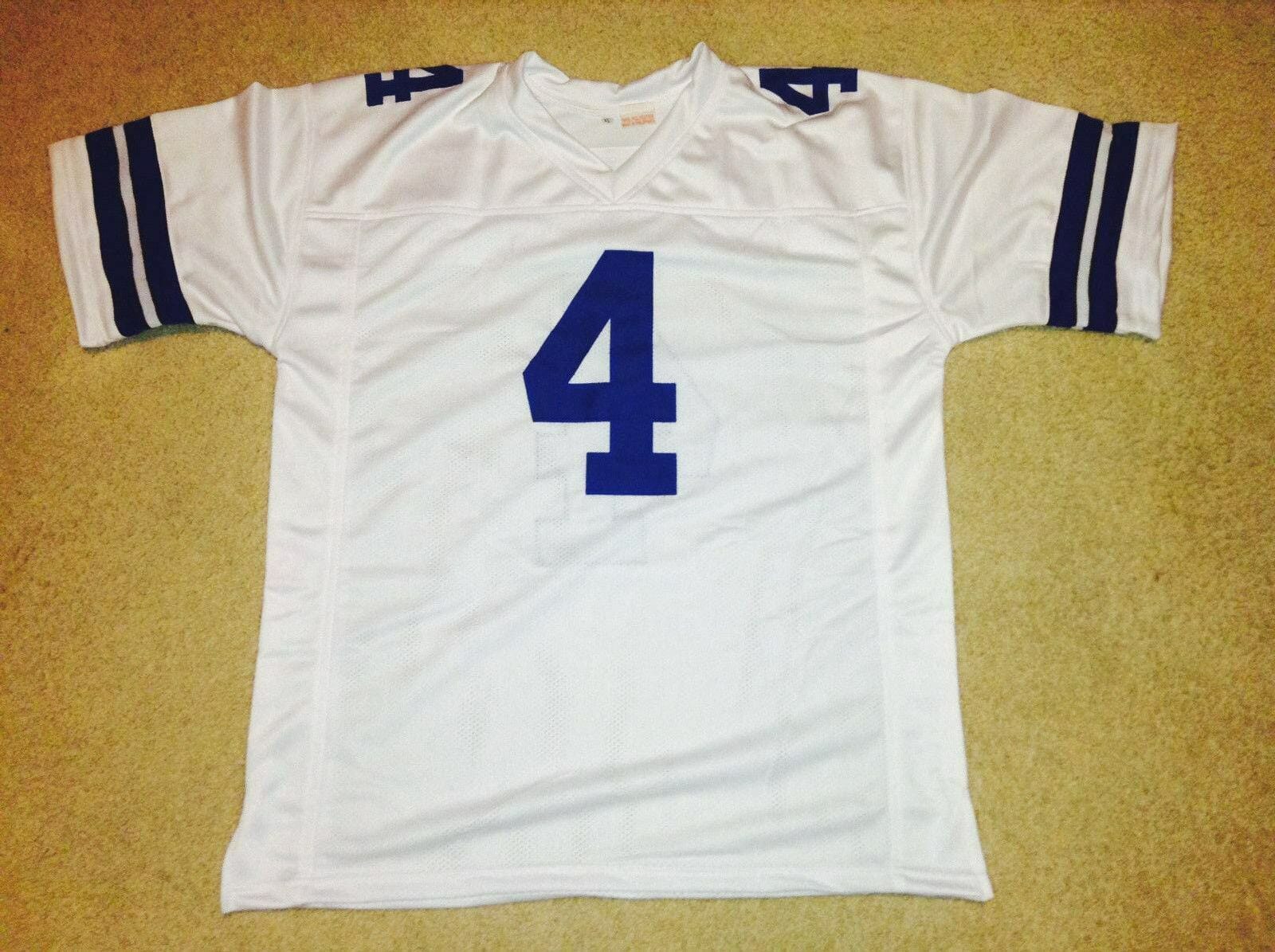 UNSIGNED CUSTOM Sewn Stitched Dak Prescott White Jersey 2 UNSIGNED CUSTOM Sewn Stitched Dak Prescott White Jersey - Image 2