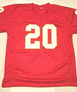 Alternative view of UNSIGNED CUSTOM Sewn Stitched Deron Cherry Red Jersey