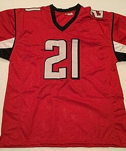 Alternative view of UNSIGNED CUSTOM Sewn Stitched Desmond Trufant Red Jersey