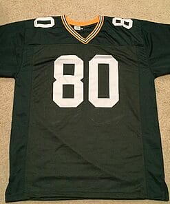 Alternative view of UNSIGNED CUSTOM Sewn Stitched Donald Driver Green Jersey