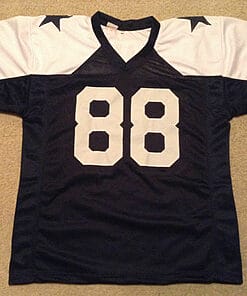 Alternative view of UNSIGNED CUSTOM Sewn Stitched Drew Pearson Thanksgiving Jersey