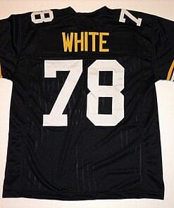 UNSIGNED CUSTOM Sewn Stitched Dwight White Black Jersey