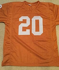 Alternative view of UNSIGNED CUSTOM Sewn Stitched Earl Campbell Burnt Orange Jersey