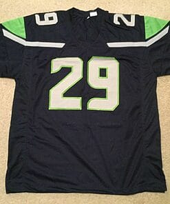Alternative view of UNSIGNED CUSTOM Sewn Stitched Earl Thomas Blue Jersey