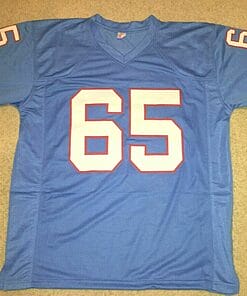 Alternative view of UNSIGNED CUSTOM Sewn Stitched Elvin Bethea Blue Jersey