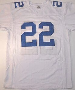 Alternative view of UNSIGNED CUSTOM Sewn Stitched Emmitt Smith White Jersey