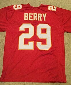 UNSIGNED CUSTOM Sewn Stitched Eric Berry Red Jersey