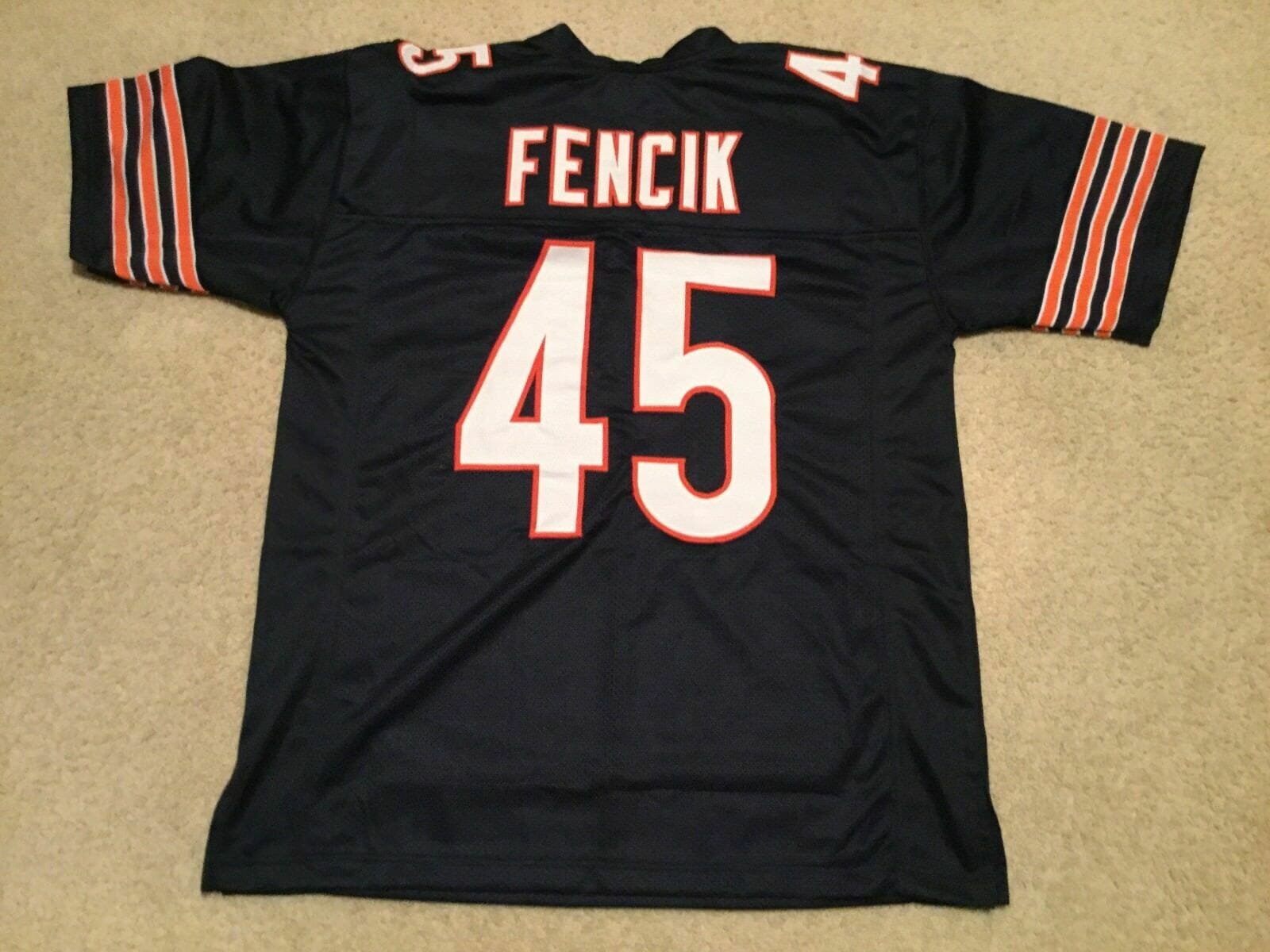 UNSIGNED CUSTOM Sewn Stitched Gary Fencik Blue Jersey 1 UNSIGNED CUSTOM Sewn Stitched Gary Fencik Blue Jersey