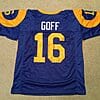 UNSIGNED CUSTOM Sewn Stitched Jared Goff Blue Jersey 7 s l1600 2 143