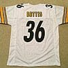 UNSIGNED CUSTOM Sewn Stitched Jerome Bettis White Jersey 7 s l1600 2 152