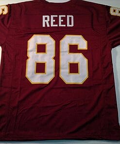 UNSIGNED CUSTOM Sewn Stitched Jordan Reed Burgundy Jersey