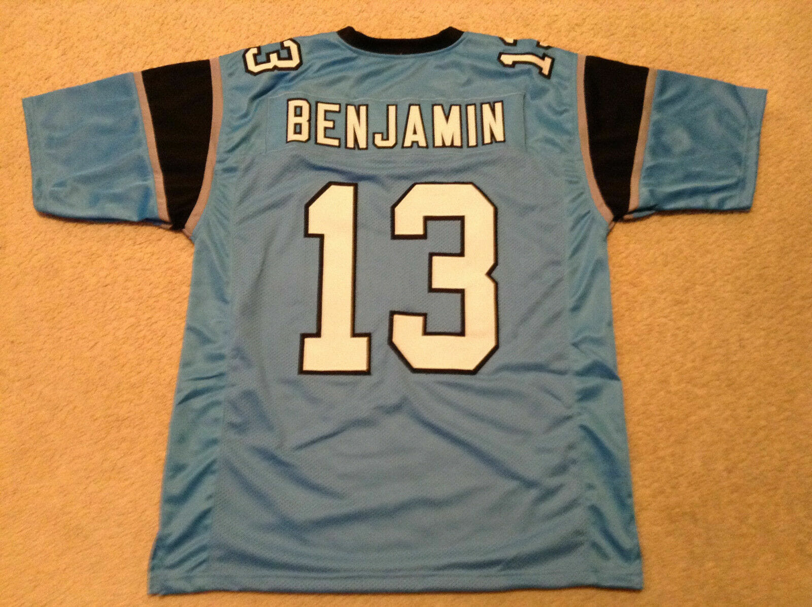 UNSIGNED CUSTOM Sewn Stitched Kelvin Benjamin Blue Jersey 1 UNSIGNED CUSTOM Sewn Stitched Kelvin Benjamin Blue Jersey
