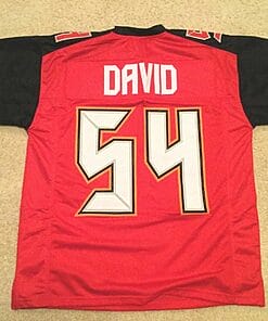 UNSIGNED CUSTOM Sewn Stitched Lavonte David Red Jersey