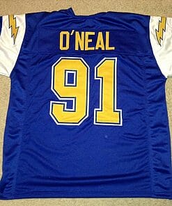 UNSIGNED CUSTOM Sewn Stitched Leslie O'Neal Bllue Jersey