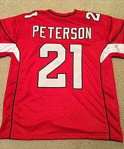 UNSIGNED CUSTOM Sewn Stitched Patrick Peterson Red Jersey