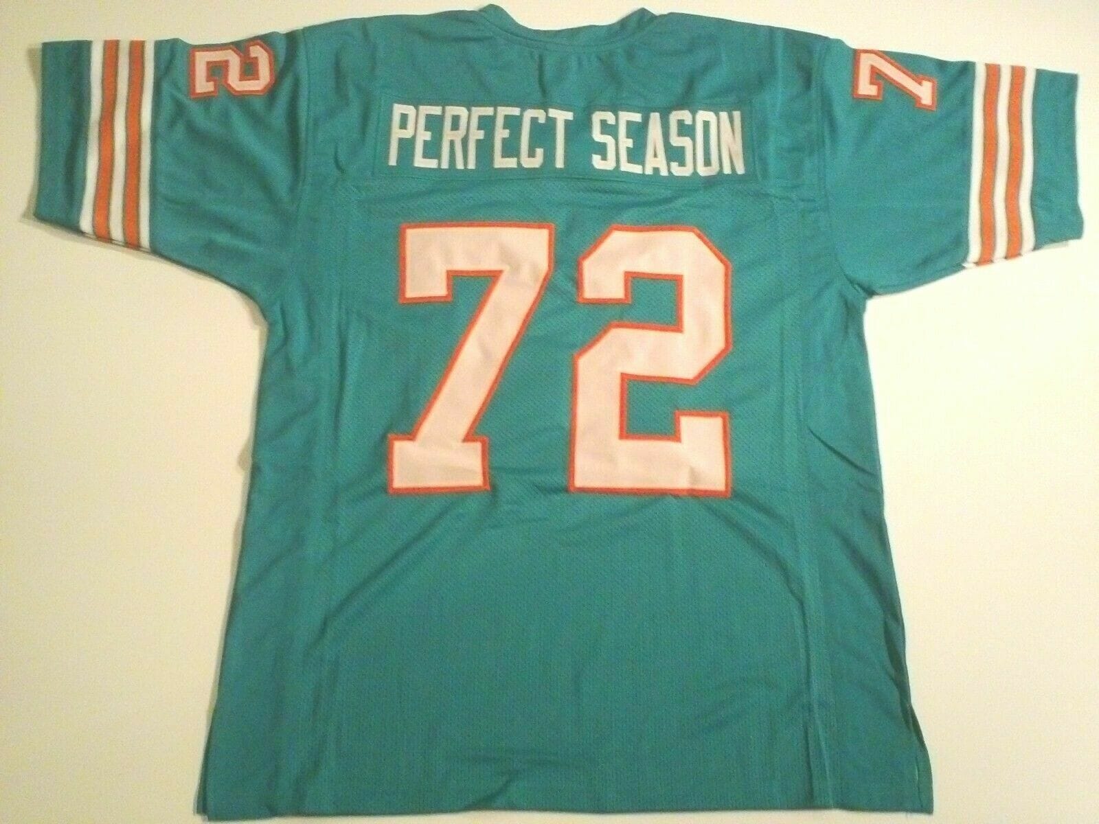 UNSIGNED CUSTOM Sewn Stitched Perfect Season Teal Jersey 1 UNSIGNED CUSTOM Sewn Stitched Perfect Season Teal Jersey