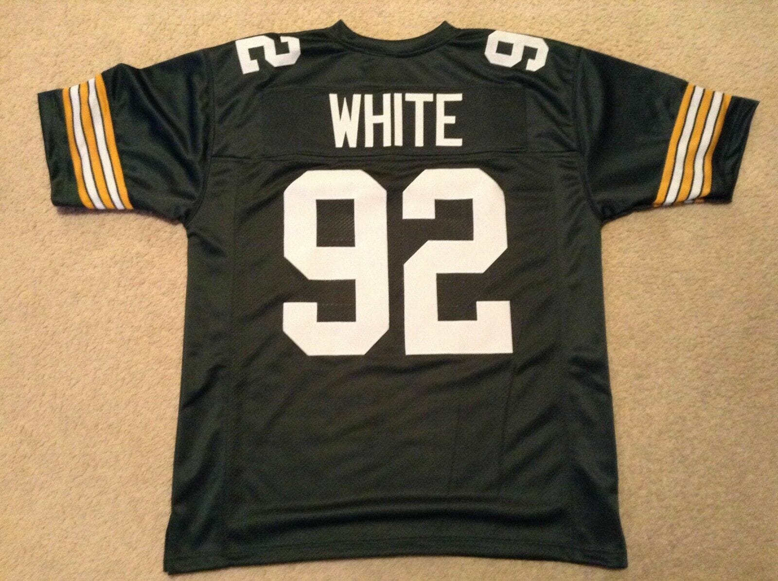 UNSIGNED CUSTOM Sewn Stitched Reggie White Green Jersey 1 UNSIGNED CUSTOM Sewn Stitched Reggie White Green Jersey