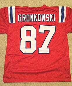 UNSIGNED CUSTOM Sewn Stitched Rob Gronkowski Red Jersey