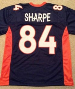 UNSIGNED CUSTOM Sewn Stitched Shannon Sharpe Blue Jersey