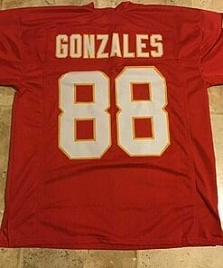 UNSIGNED CUSTOM Sewn Stitched Tony Gonzalez ERROR Red Jersey