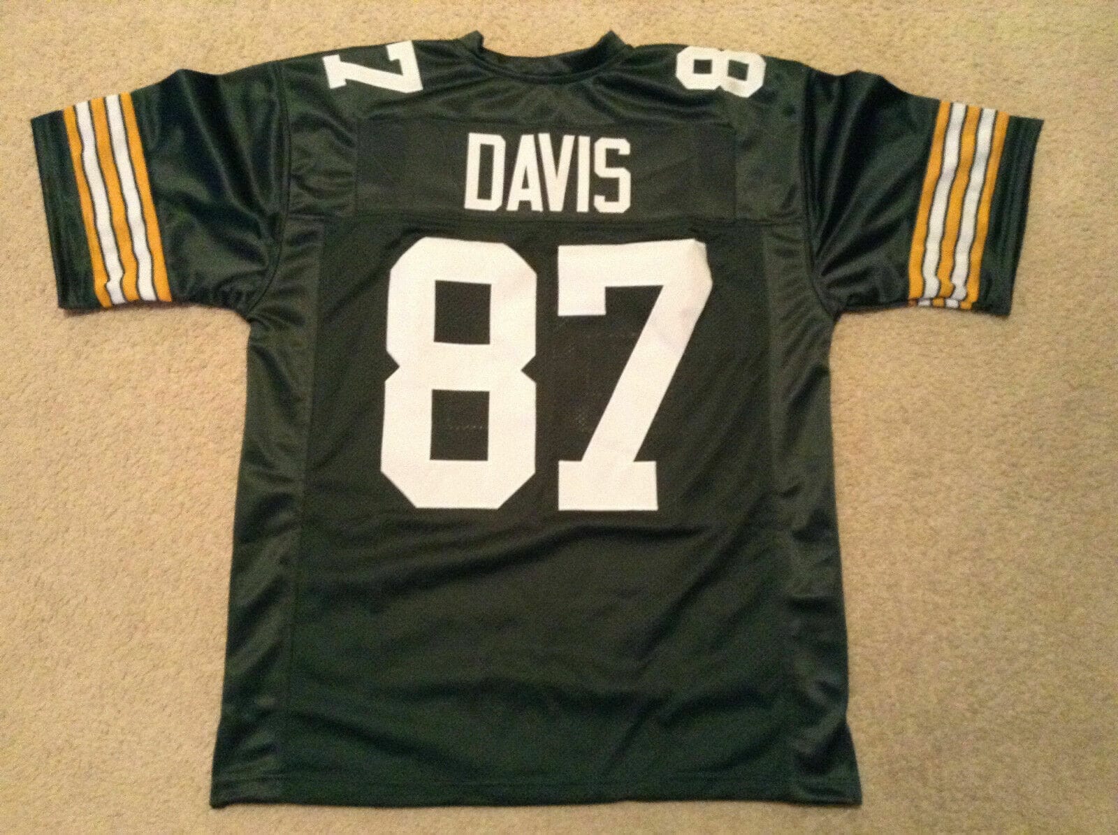 UNSIGNED CUSTOM Sewn Stitched Willie Davis Green Jersey 1 UNSIGNED CUSTOM Sewn Stitched Willie Davis Green Jersey