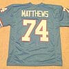 UNSIGNED CUSTOM Sewn Stitched Bruce Matthews No Trim Blue Jersey 7 s l1600 2 40
