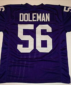 UNSIGNED CUSTOM Sewn Stitched Chris Doleman Purple Jersey