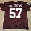 UNSIGNED CUSTOM Sewn Stitched Clay Matthews Jr. Brown Jersey 6 s l1600 2 59