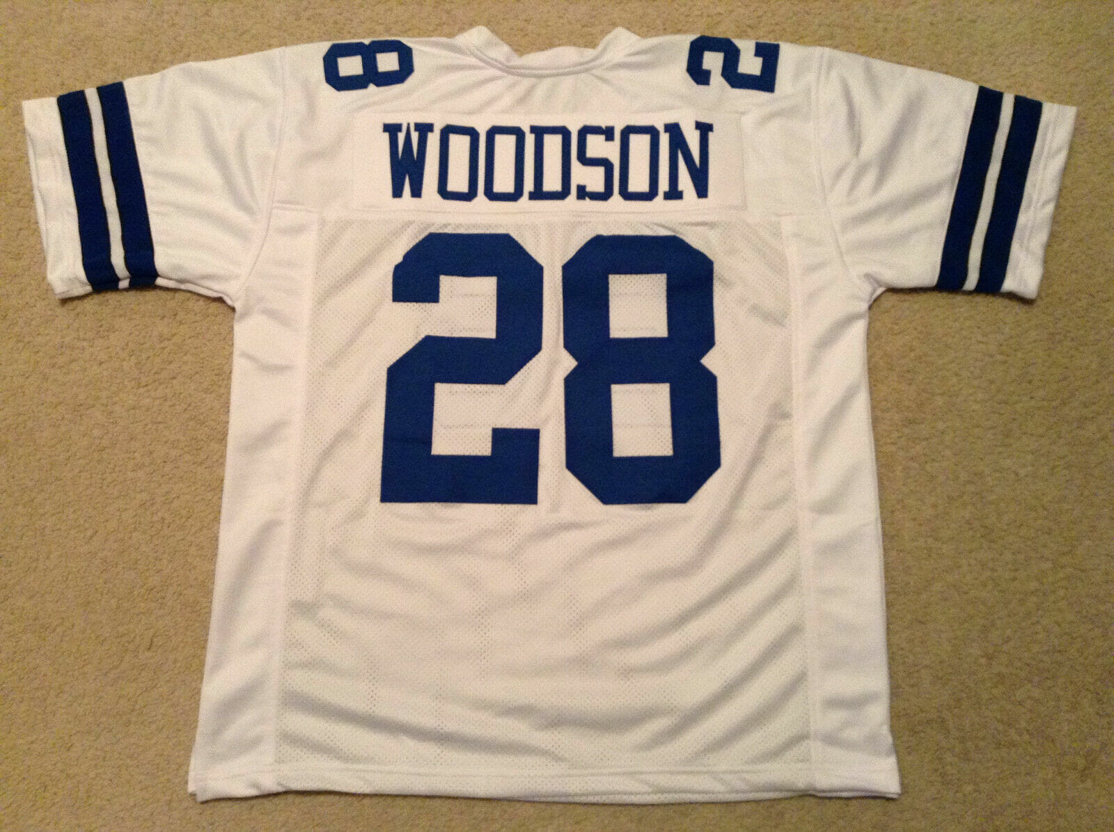 UNSIGNED CUSTOM Sewn Stitched Darren Woodson White Jersey 1 UNSIGNED CUSTOM Sewn Stitched Darren Woodson White Jersey