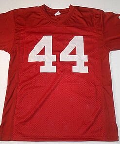 Alternative view of UNSIGNED CUSTOM Sewn Stitched Forrest Gump Movie Red Jersey