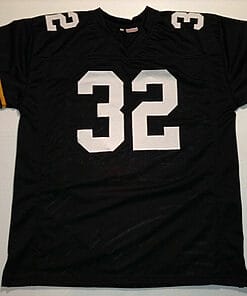 Alternative view of UNSIGNED CUSTOM Sewn Stitched Franco Harris Black Jersey