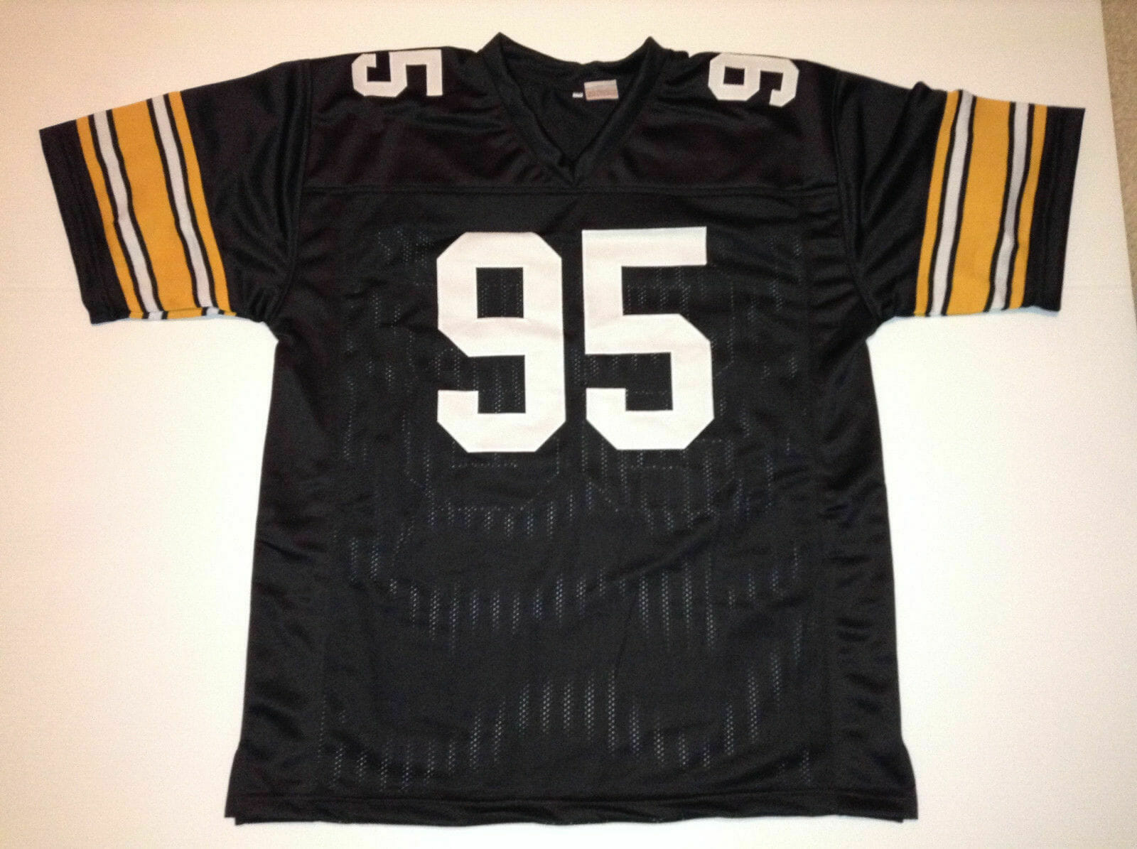 UNSIGNED CUSTOM Sewn Stitched Greg Lloyd Black Jersey 2 UNSIGNED CUSTOM Sewn Stitched Greg Lloyd Black Jersey - Image 2