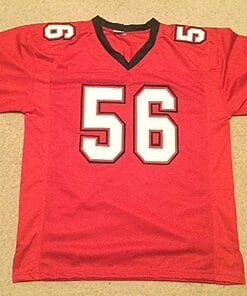 Alternative view of UNSIGNED CUSTOM Sewn Stitched Hardy Nickerson Red Jersey