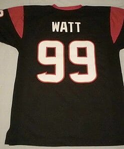 UNSIGNED CUSTOM Sewn Stitched J.J. Watt Blue Jersey