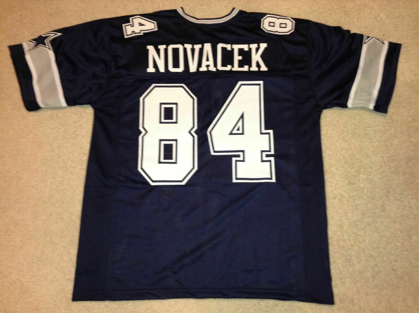 UNSIGNED CUSTOM Sewn Stitched Jay Novacek Blue Jersey 1 UNSIGNED CUSTOM Sewn Stitched Jay Novacek Blue Jersey