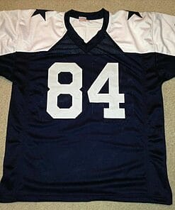 Alternative view of UNSIGNED CUSTOM Sewn Stitched Jay Novacek Thanksgiving Jersey