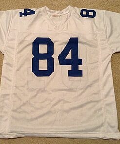 Alternative view of UNSIGNED CUSTOM Sewn Stitched Jay Novacek White Jersey
