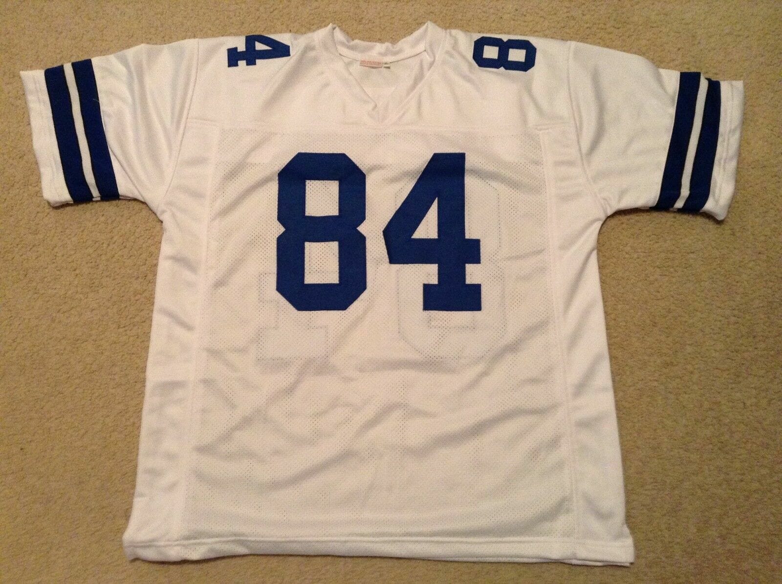 UNSIGNED CUSTOM Sewn Stitched Jay Novacek White Jersey 2 UNSIGNED CUSTOM Sewn Stitched Jay Novacek White Jersey - Image 2