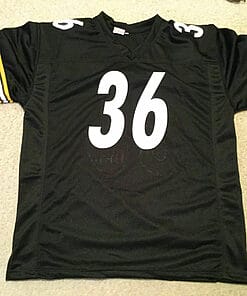 Alternative view of UNSIGNED CUSTOM Sewn Stitched Jerome Bettis Black Jersey