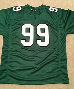 Alternative view of UNSIGNED CUSTOM Sewn Stitched Jerome Brown Green Jersey