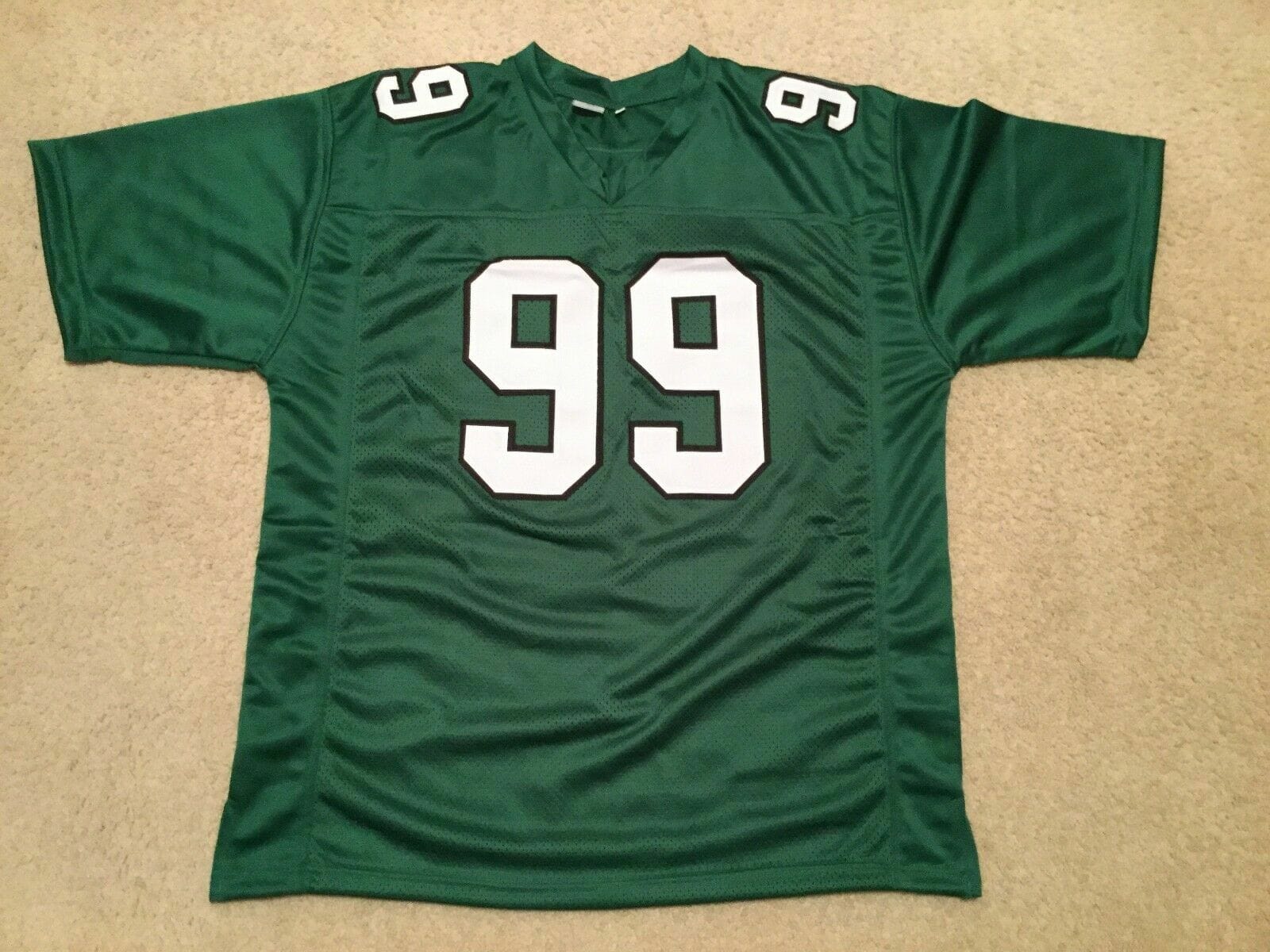 UNSIGNED CUSTOM Sewn Stitched Jerome Brown Green Jersey 2 UNSIGNED CUSTOM Sewn Stitched Jerome Brown Green Jersey - Image 2