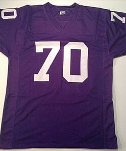 UNSIGNED CUSTOM Sewn Stitched Jim Marshall Purple Jersey 4 s l1600 305