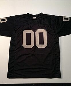 Alternative view of UNSIGNED CUSTOM Sewn Stitched Jim Otto Black Jersey