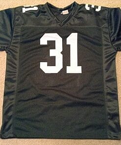 Alternative view of UNSIGNED CUSTOM Sewn Stitched Jim Taylor Green Jersey