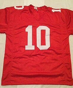 Alternative view of UNSIGNED CUSTOM Sewn Stitched Jimmy Garoppolo Red Jersey