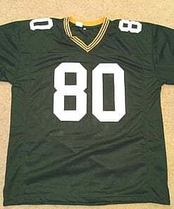 Alternative view of UNSIGNED CUSTOM Sewn Stitched Jimmy Graham Green Jersey