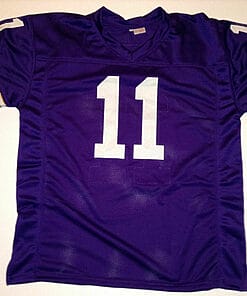 Alternative view of UNSIGNED CUSTOM Sewn Stitched Joe Kapp Purple Jersey