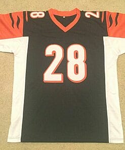 Alternative view of UNSIGNED CUSTOM Sewn Stitched Joe Mixon Black Jersey